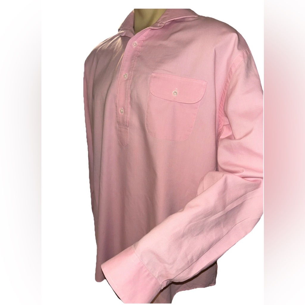 Turtleson Pink Oxford Dress Shirt Xxl 100% Cotton